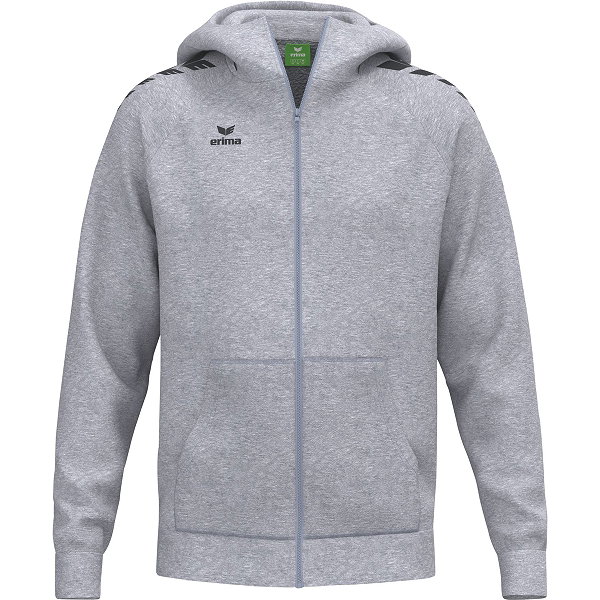 Erima Cmpt Wings Hooded Full Zip Kinder - Slate Grey