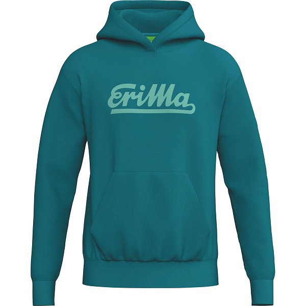 Erima Retro Kapuzenpullover Kinder - Tahitian Blue