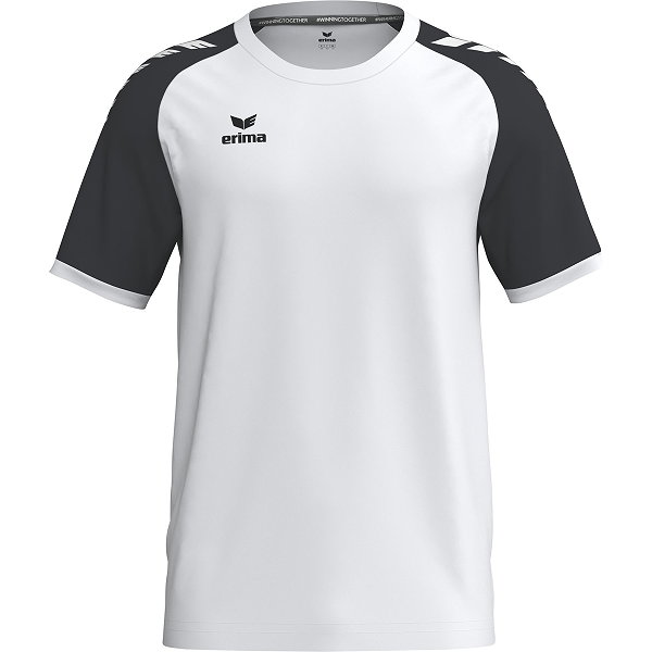 Erima Wings Maillot À Manches Courtes Enfants - Blanc / Noir