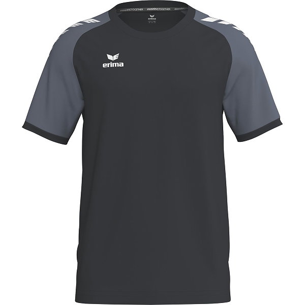 Erima Wings Maillot À Manches Courtes Enfants - Noir / Slate Grey
