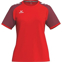 Erima Wings Maillot À Manches Courtes Femmes - Rouge / Bordeaux