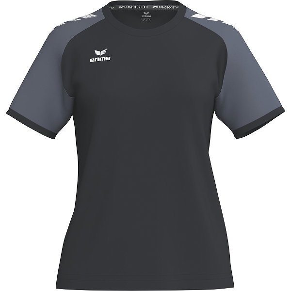 Erima Wings Trikot Kurzarm Damen - Schwarz / Slate Grey