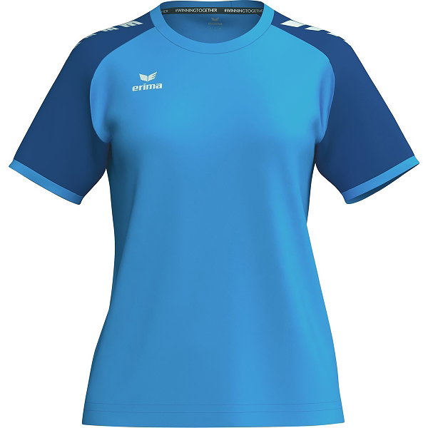 Erima Wings Shirt Korte Mouw Dames - Curaçao / New Royal