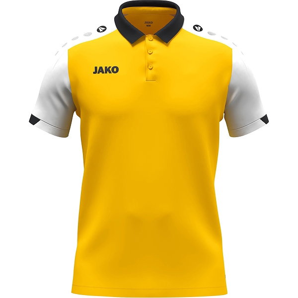 Jako Dynamic Polo Enfants - Jaune / Blanc / Noir