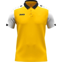 Jako Dynamic Polo Hommes - Jaune / Blanc / Noir