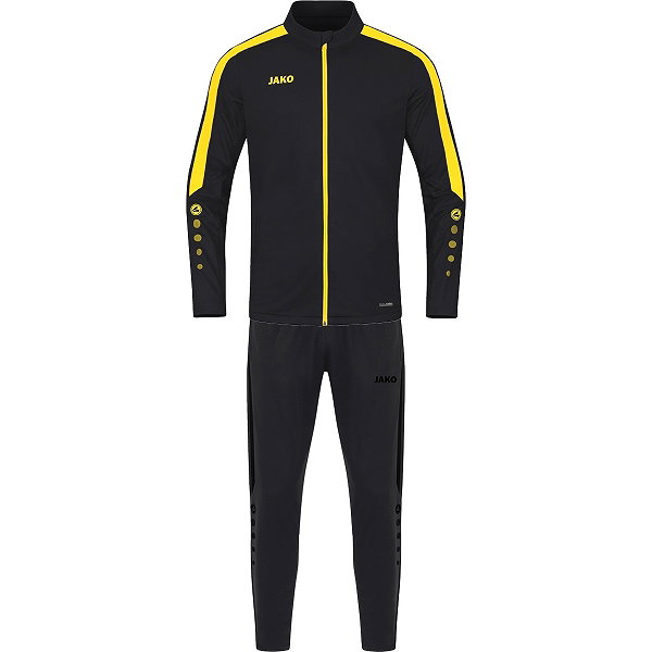 Jako Power Trainingspak Polyester Kinderen - Zwart / Citroen