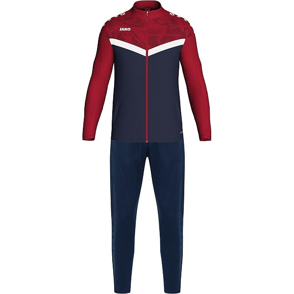 Jako Iconic Survêtement Polyester Enfants - Marine / Rouge Chili