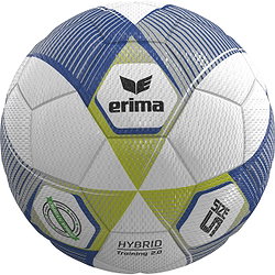 Erima Hybrid Training 2.0 (Size 5) Trainingsbal - Blauw / Zilver / Lime