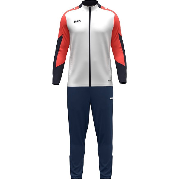 Jako Dynamic Survêtement Polyester Enfants - Blanc / Corail / Marine