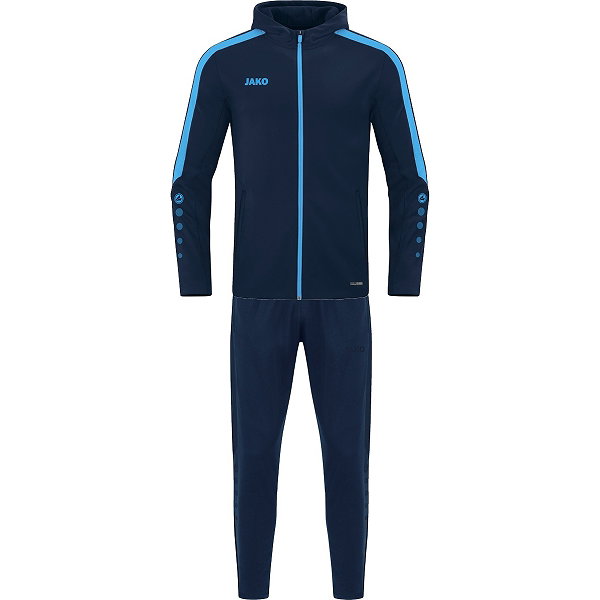 Jako Power Trainingsanzug Polyester Mit Kapuze Herren - Marine / Skyblue