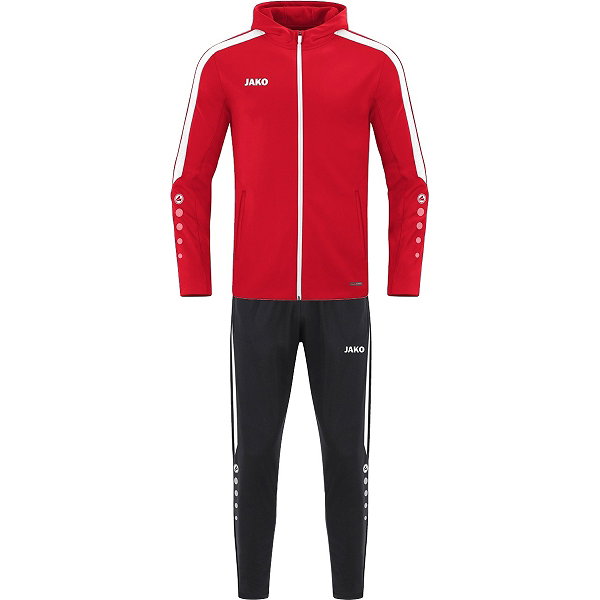 Jako Power Trainingsanzug Polyester Mit Kapuze Herren - Rot