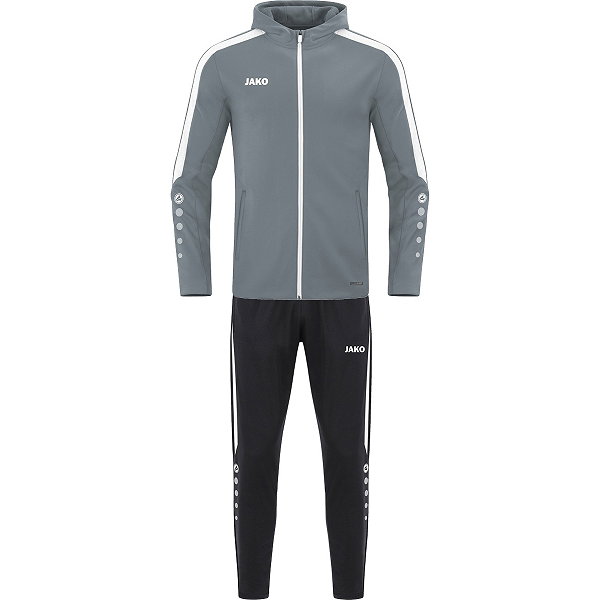 Jako Power Survêtement Polyester À Capuchon Femmes - Gris Pierre