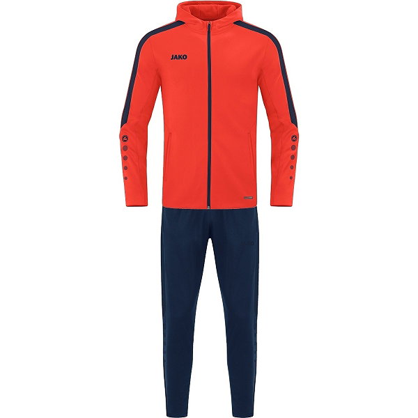 Jako Power Survêtement Polyester À Capuchon Femmes - Flame / Marine