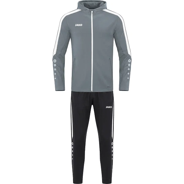 Jako Power Survêtement Polyester À Capuchon Enfants - Gris Pierre