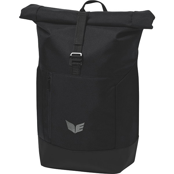 Erima Rolltop Rucksack - Schwarz