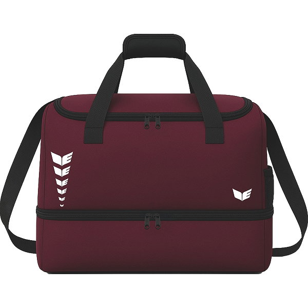 Erima Intro Line (Size Medium) Sac De Sport Avec Compartiment Inférieur - New Bordeaux