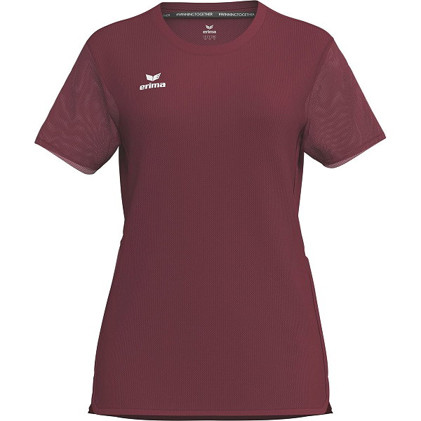 Erima T&F Wings T-Shirt Fonctionnel Femmes - Bordeaux / Rouge