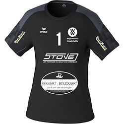 Erima Evo Star T-Shirt Dames - Zwart / Grijs