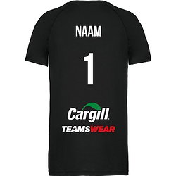 Voorvertoning: Proact Birdseye Functioneel Sportshirt Kinderen - Black