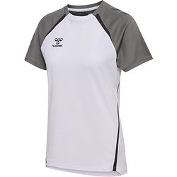 Présentation: Hummel Lead 2.0 Maillot Manches Courtes Femmes - Blanc / Gris