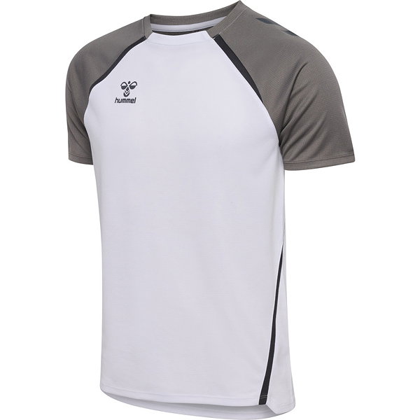Hummel Lead 2.0 Maillot Manches Courtes Hommes - Blanc / Gris