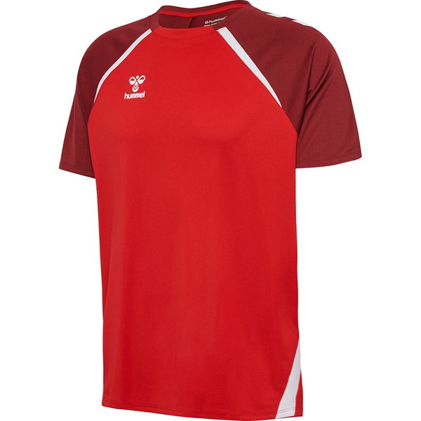 Hummel Lead 2.0 Maillot Manches Courtes Enfants - Rouge / Bordeaux