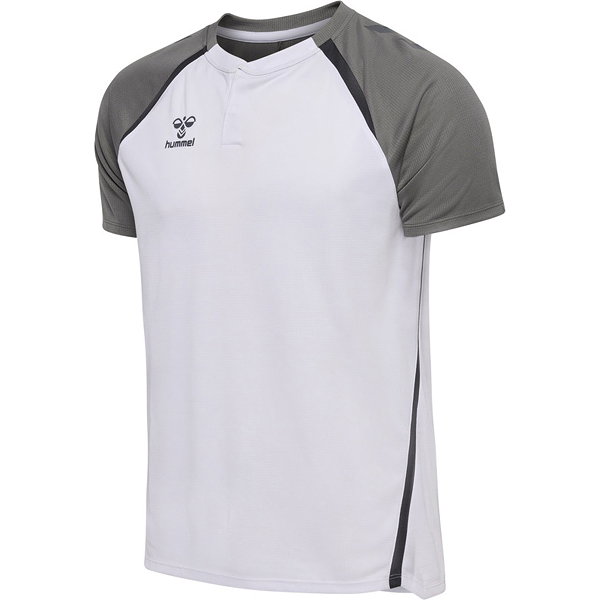 Hummel Lead 2.0 Polo Hommes - Blanc / Gris