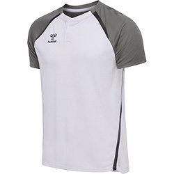 Hummel Lead 2.0 Poloshirt Herren - Weiß / Grau