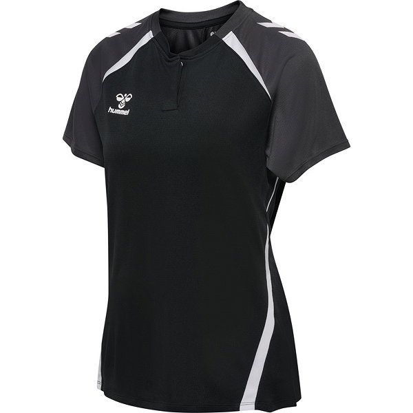 Hummel Lead 2.0 Poloshirt Damen - Schwarz / Asphalt