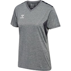 Vorschau: Hummel Authentic Trikot Kurzarm Damen - Grau Meliert