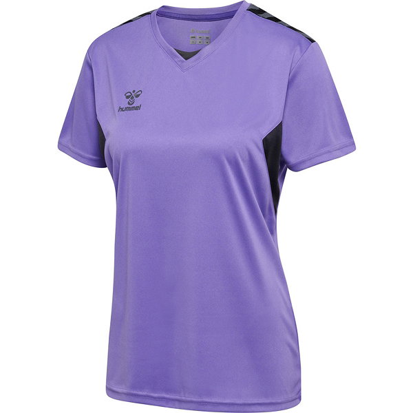 Hummel Authentic Maillot Manches Courtes Femmes - Mauve / Asphalte