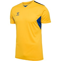 Hummel Authentic Maillot Manches Courtes Hommes - Jaune / Royal