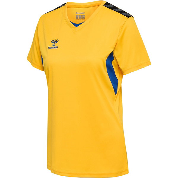 Hummel Authentic Trikot Kurzarm Damen - Gelb / Royal
