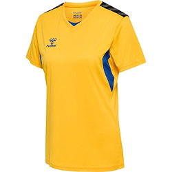Hummel Authentic Maillot Manches Courtes Femmes - Jaune / Royal