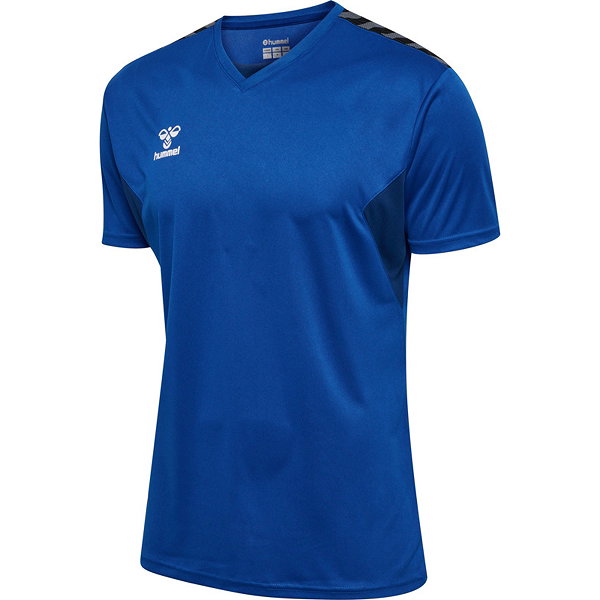 Hummel Authentic Maillot Manches Courtes Hommes - Royal / Blanc