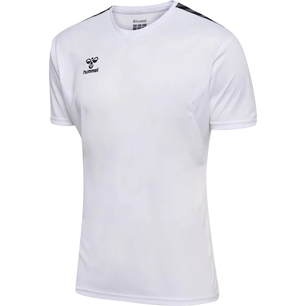 Hummel Authentic Maillot Manches Courtes Hommes - Blanc / Noir
