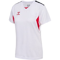 Hummel Authentic Trikot Kurzarm Damen - Weiß / Rot