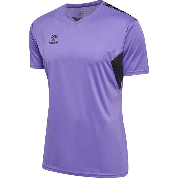 Hummel Authentic Trikot Kurzarm Kinder - Lila / Asphalt