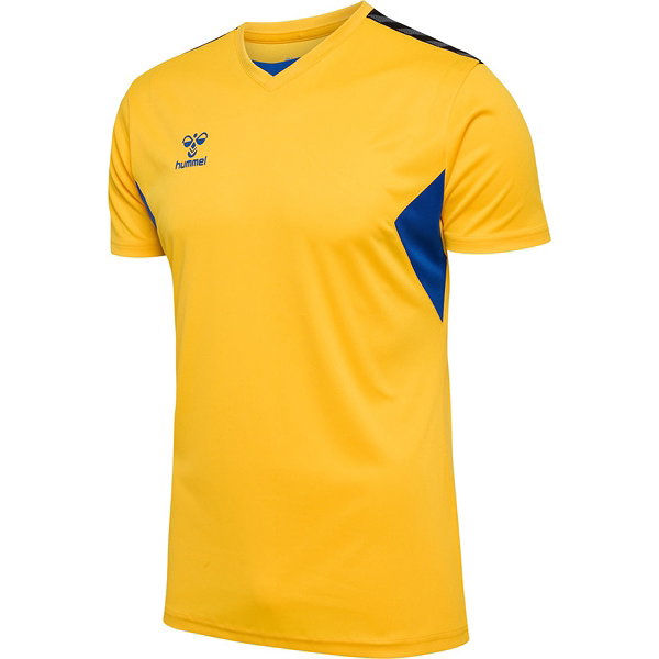 Hummel Authentic Trikot Kurzarm Kinder - Gelb / Royal