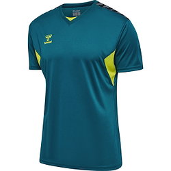Hummel Authentic Trikot Kurzarm Kinder - Blue Coral / Sulpur Spring