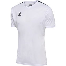 Présentation: Hummel Authentic Maillot Manches Courtes Enfants - Blanc / Noir