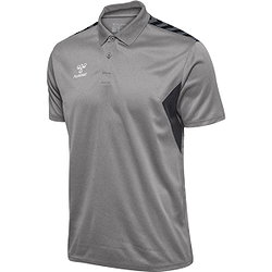 Hummel Authentic Polo Hommes - Gris Mélange