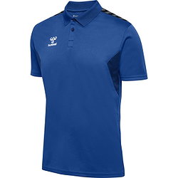 Hummel Authentic Polo Hommes - Royal / Blanc