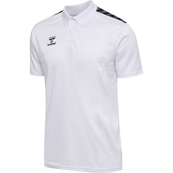 Hummel Authentic Poloshirt Herren - Weiß / Schwarz