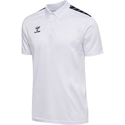Hummel Authentic Poloshirt Herren - Weiß / Schwarz