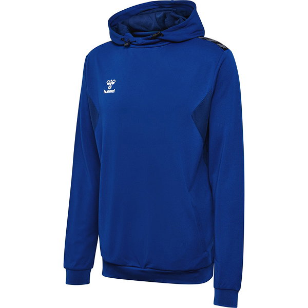 Hummel Authentic Kapuzensweat Kinder - Royal / Weiß