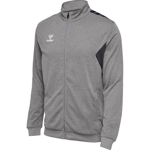 Hummel Authentic Trainingsjack Kinderen - Grijs Gemeleerd