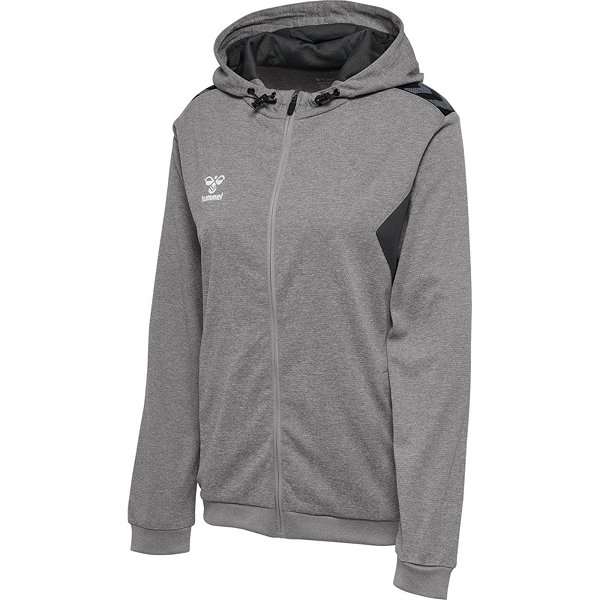 Hummel Authentic Hoodie Dames - Grijs Gemeleerd