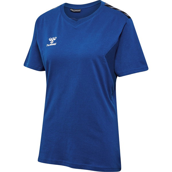 Hummel Authentic T-Shirt Damen - Royal / Weiß