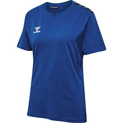 Hummel Authentic T-Shirt Damen - Royal / Weiß